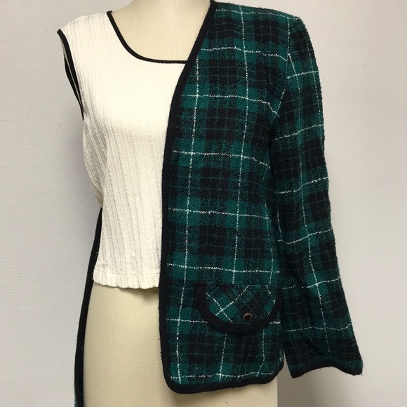 Vintage Plaid Blazer - Picture 5 of 9